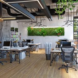 benefits of living green walls in offices
